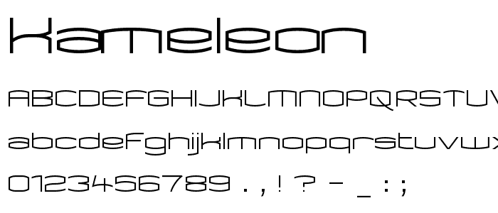 Kameleon font