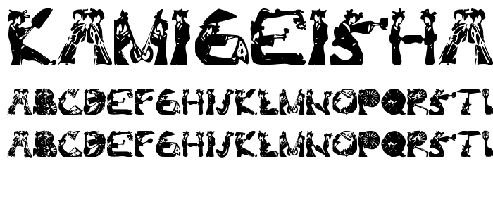 Kami Geisha Font police