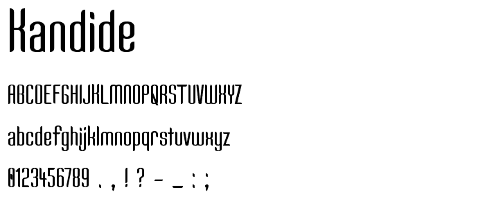 Kandide font