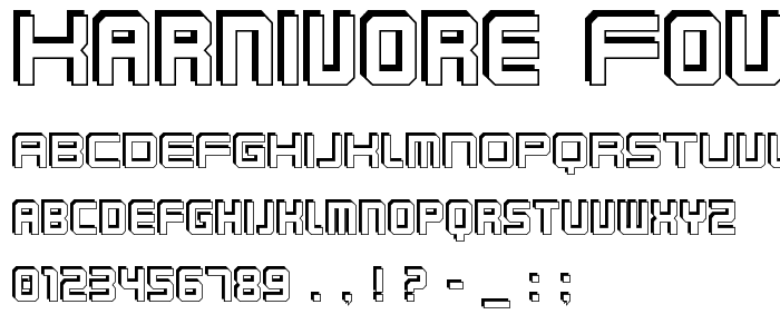 Karnivore Four font