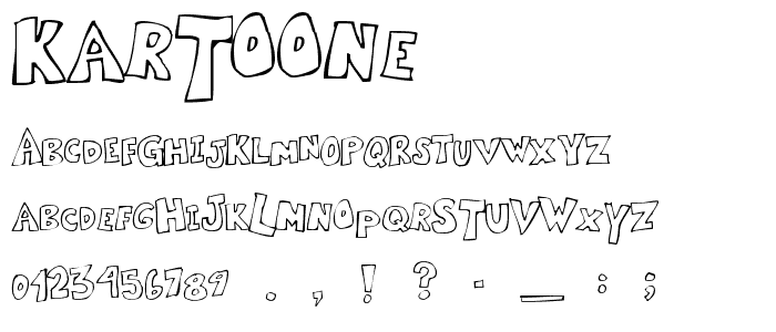 Kartoone font