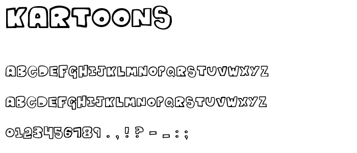 Kartoons font