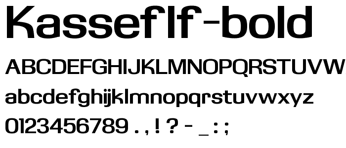 KasseFLF Bold font