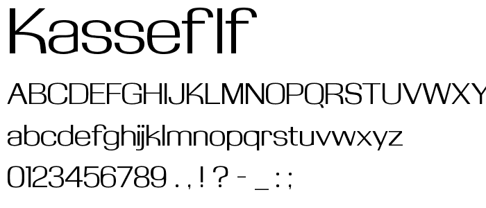 KasseFLF font