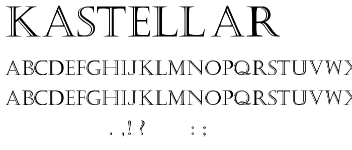 Kastellar font