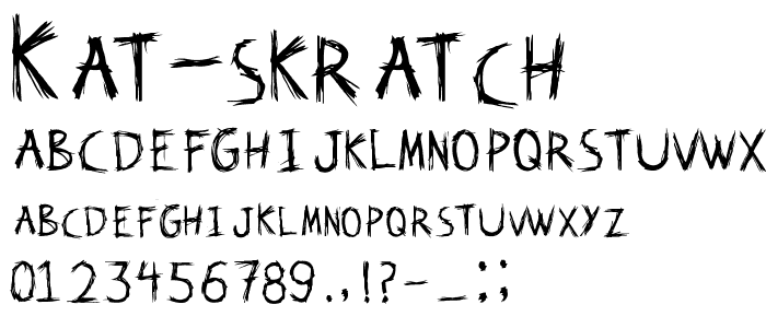 Kat Skratch font