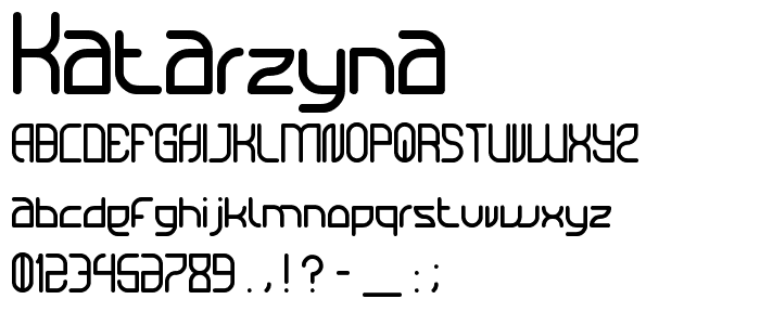 Katarzyna font