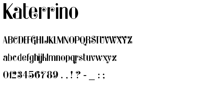 KaterRino font
