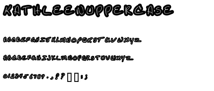 KathleenUppercase font