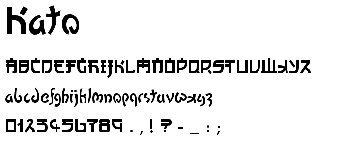 Kato font