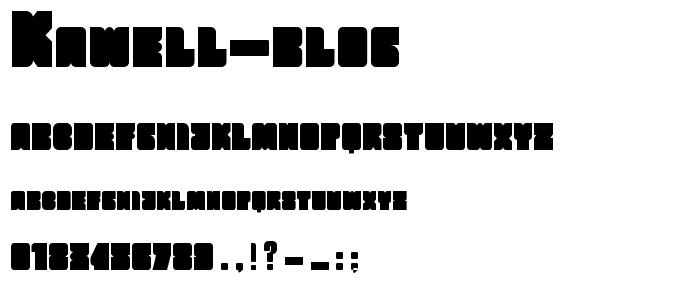 Kawell Blog font