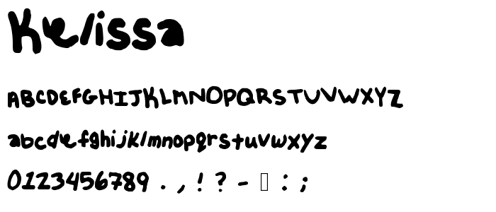 Kelissa font