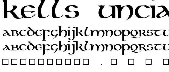 Kells Uncial Bold police