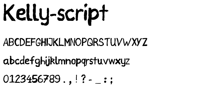 Kelly Script font