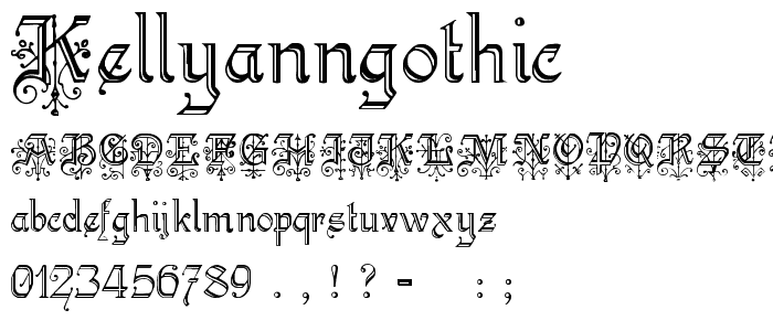KellyAnnGothic font