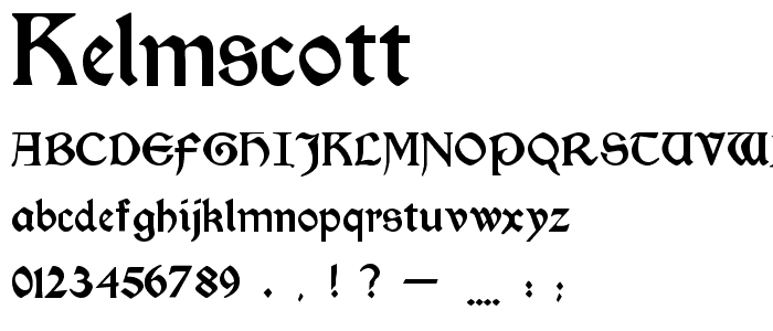 Kelmscott font