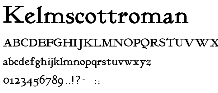 KelmscottRoman font