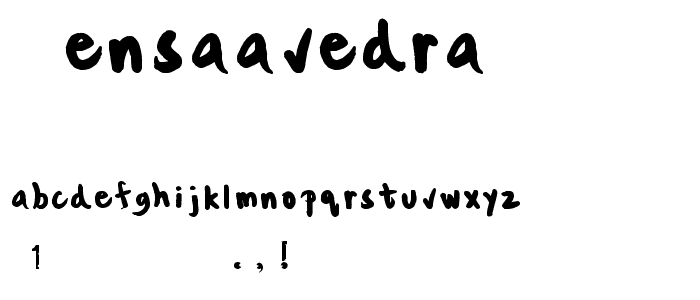 KenSaavedra font