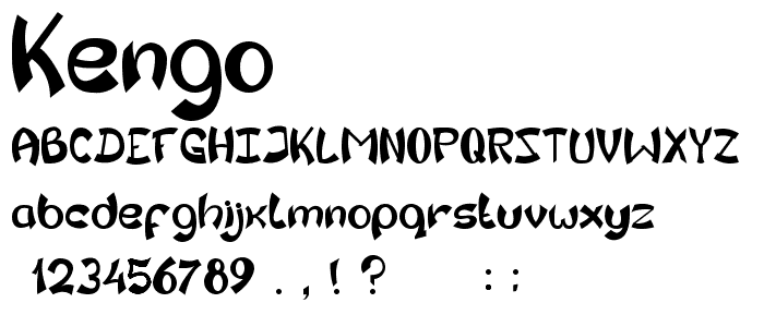 Kengo font