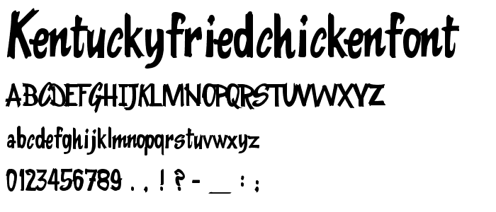 KentuckyFriedChickenFont font