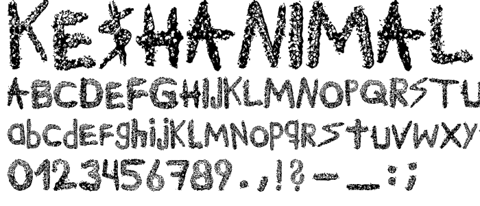 Ke$hanimal font