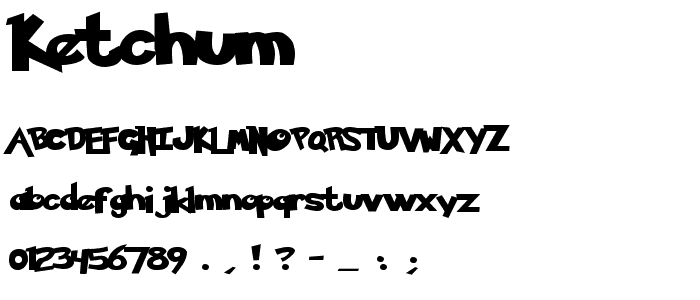Ketchum font