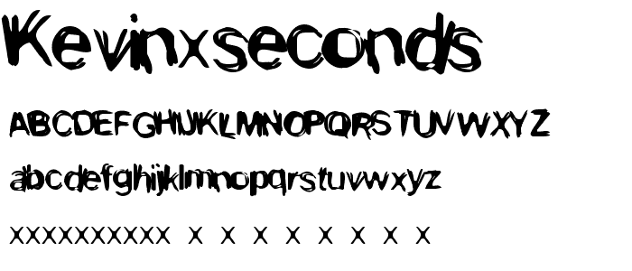 Kevin Seconds font