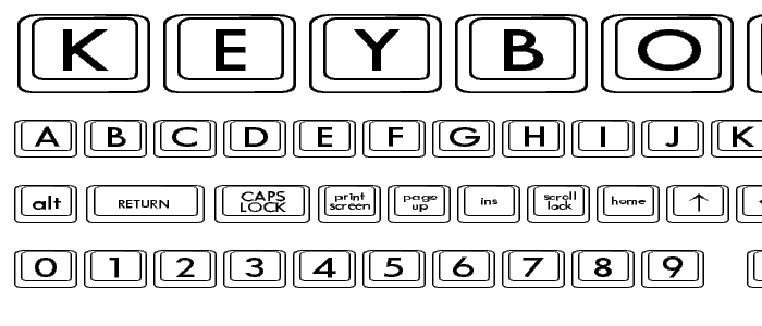 Keyboard KeysEx Expanded font