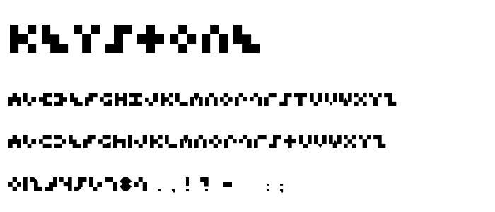 Keystone font