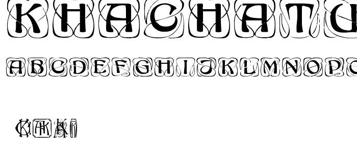 KhachaturianCaps font