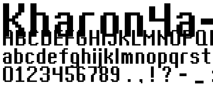 Kharon4a Bold font