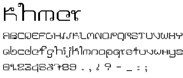 Khmer font