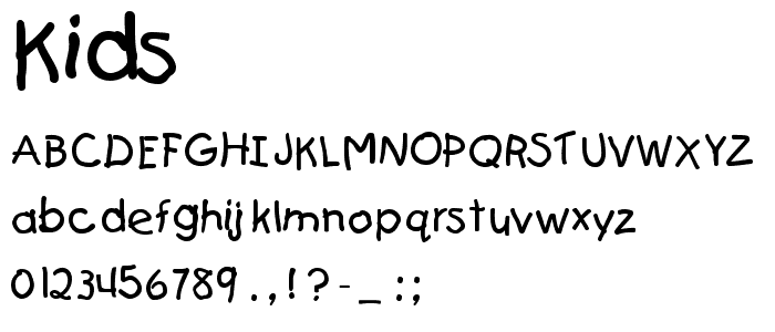 Kids font