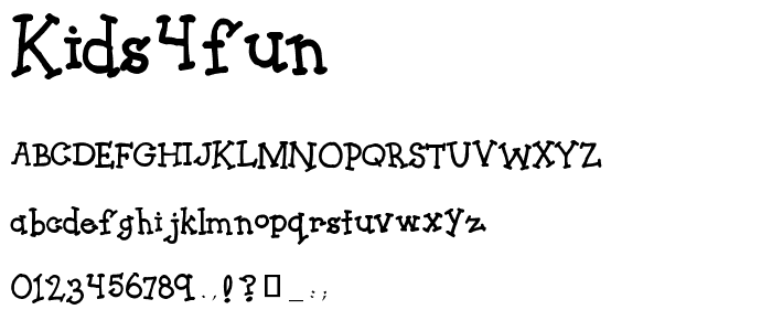 Kids4Fun font
