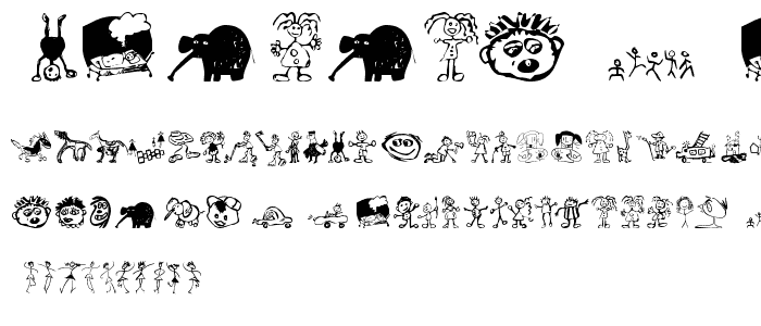 KidsDrawings font