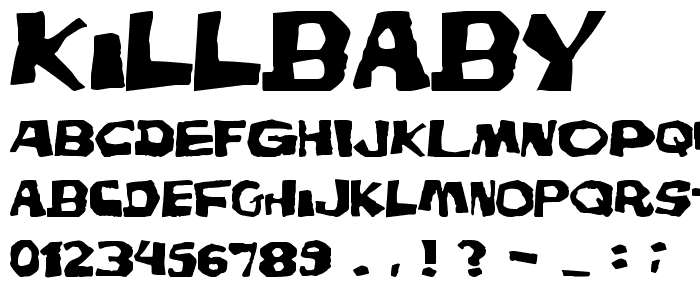 KillBaby font