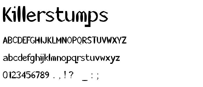 KillerStumps font