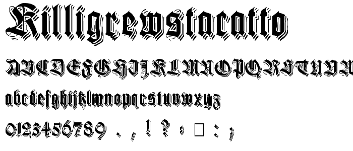 KilligrewStacatto font
