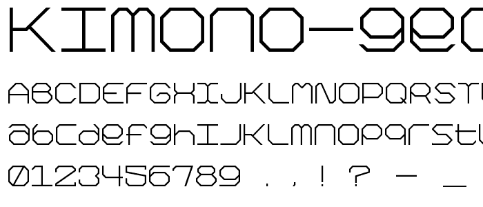 Kimono Geo font