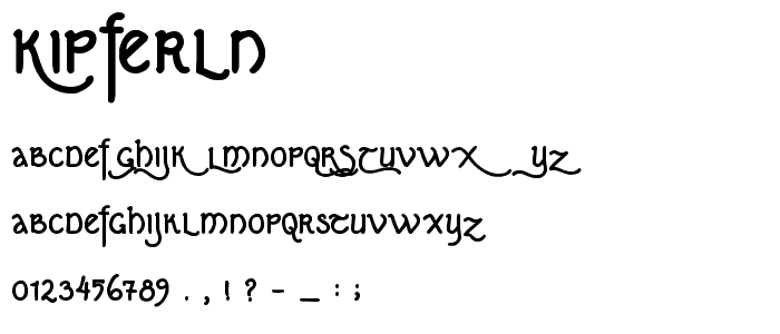 Kipferln font