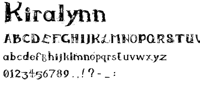 KiraLynn font