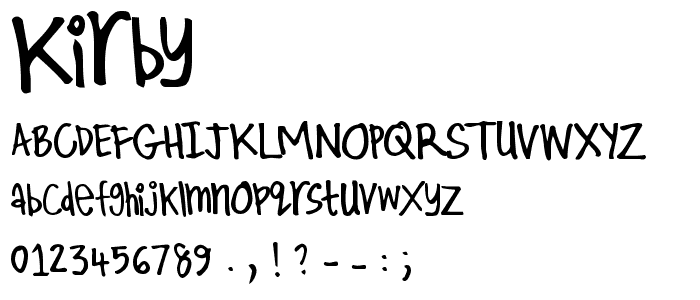 Kirby font