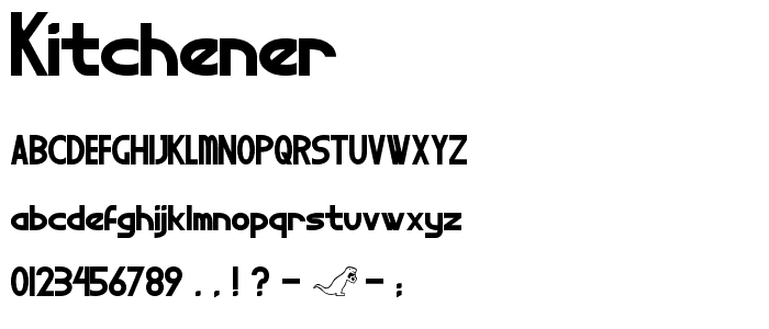 Kitchener font