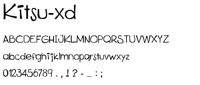 Kitsu XD font