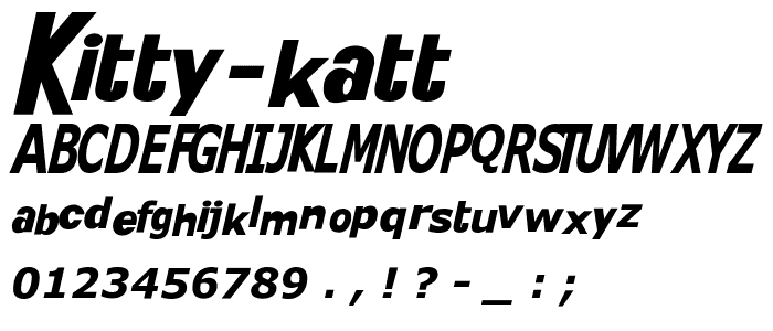 Kitty Katt font