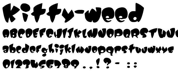 Kitty Weed font