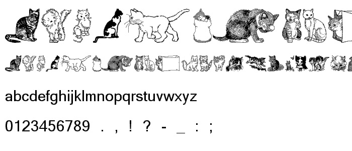 Kitty the Cat font