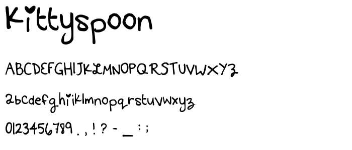 Kittyspoon font