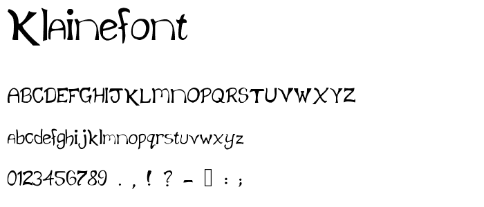 KlaineFont font