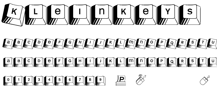 Kleinkeys font